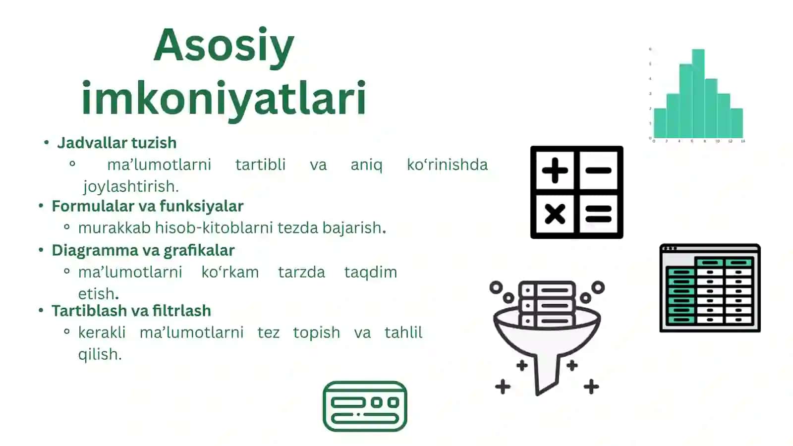 Microsft excel va uning vazifalari 4