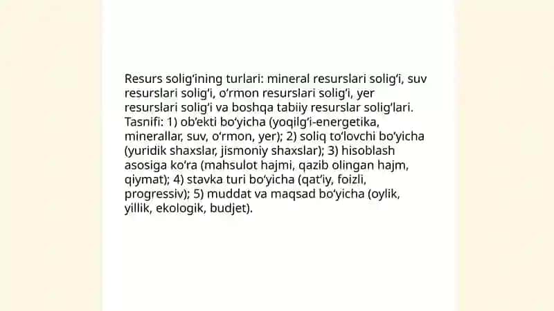 Resurs soliqlari 4