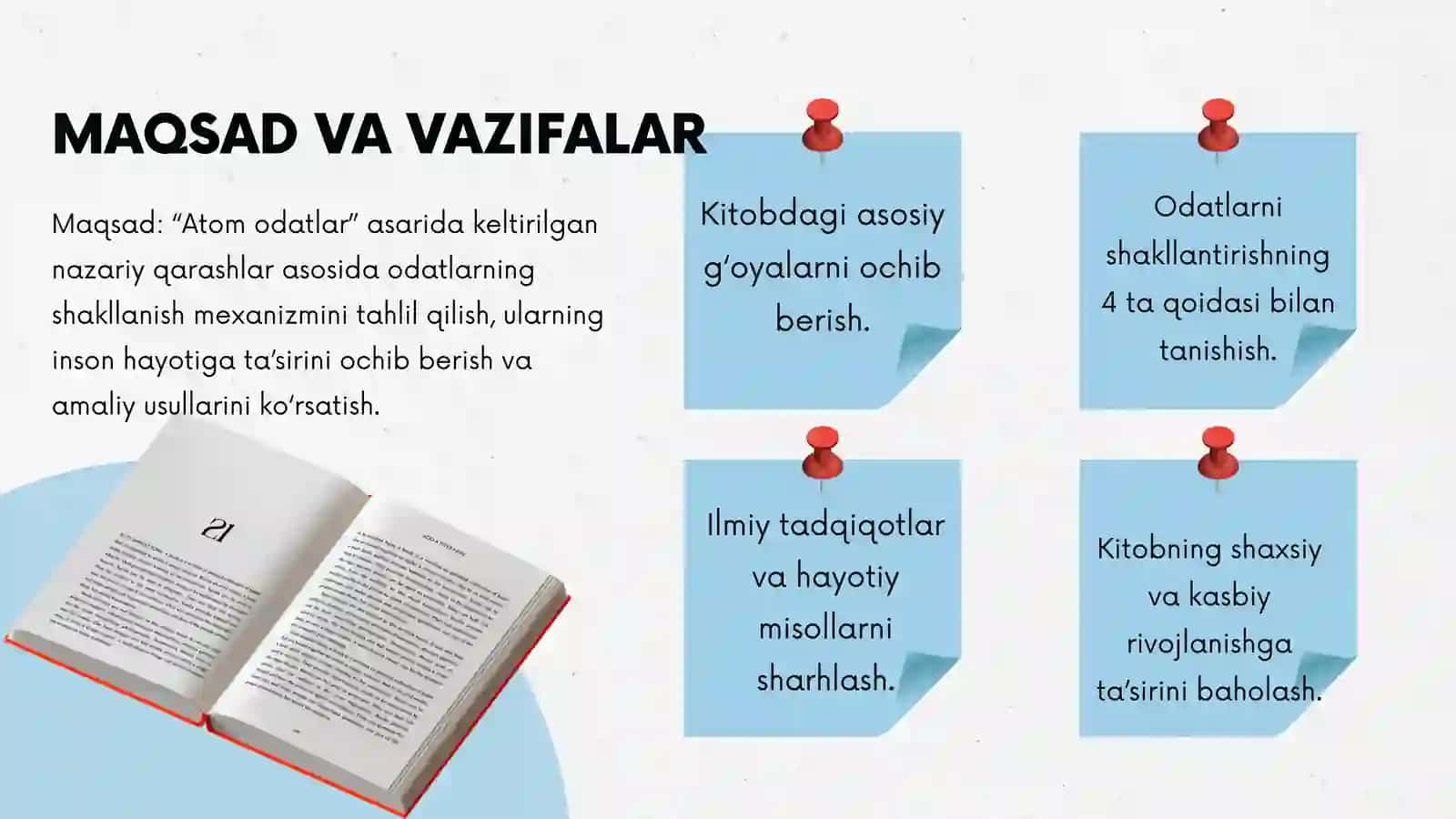 “Atom Odatlar” asarining nazariy va amaliy tahlili 4