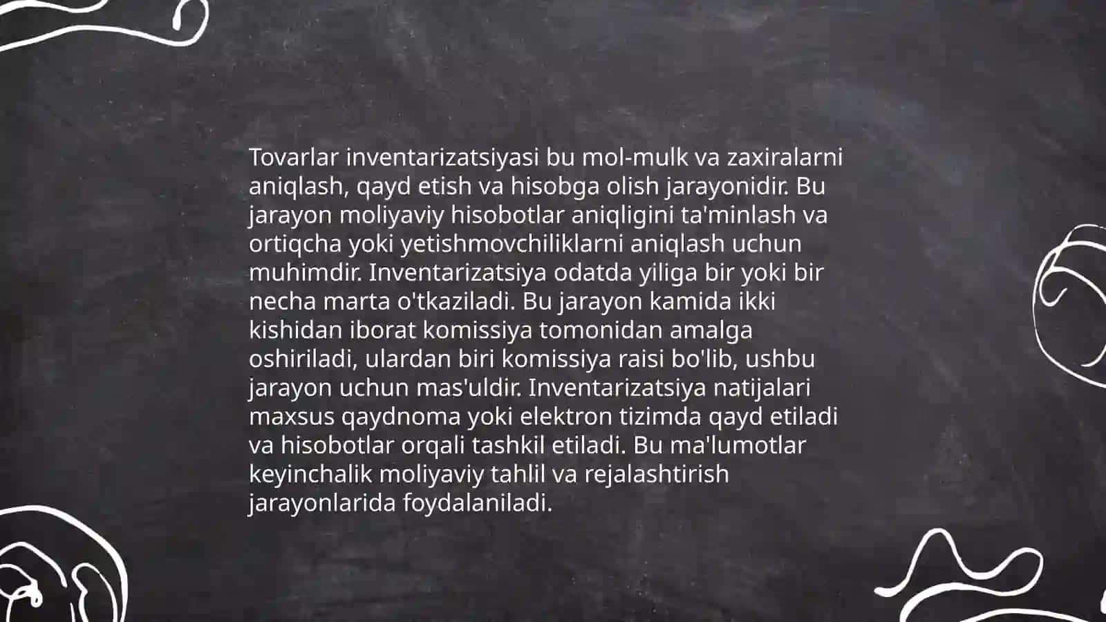 Mahsulot, tovarlar va ularni sotish hisobi 4