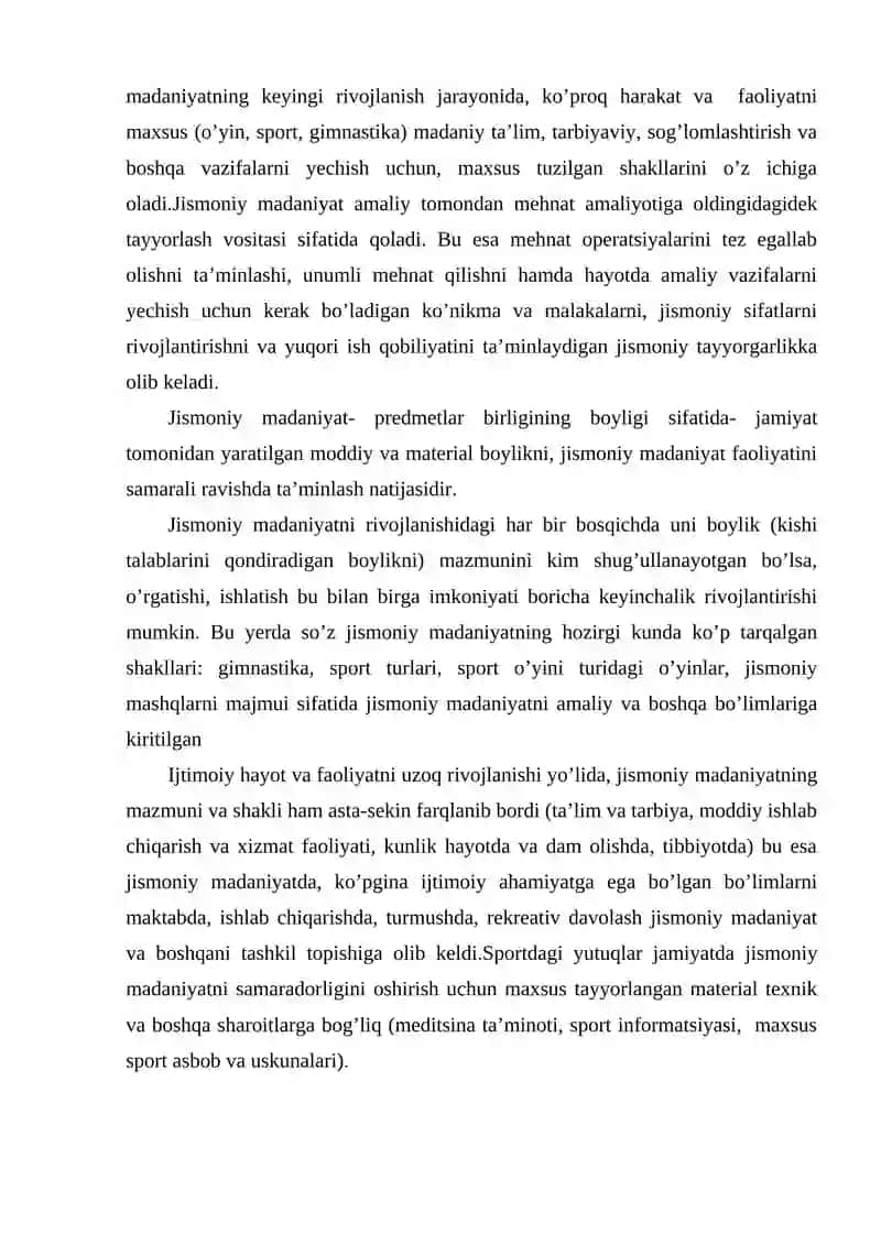 Jismoniy madaniyat nazariyasi fani 4