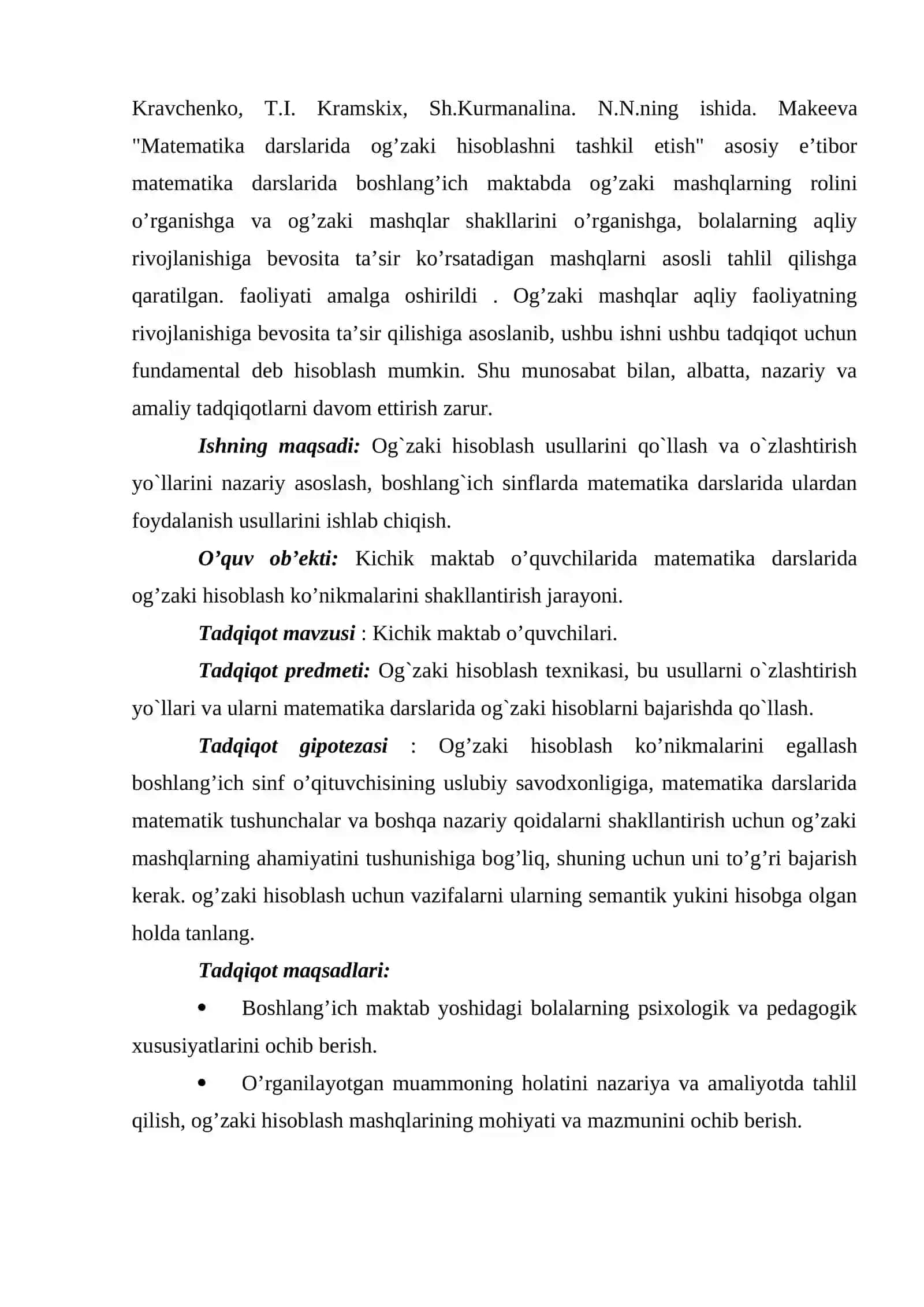 Konsentrlar (10-100-1000 hamda ko’p xonali sonlar) bo’yicha malakalarini kuzatish 4