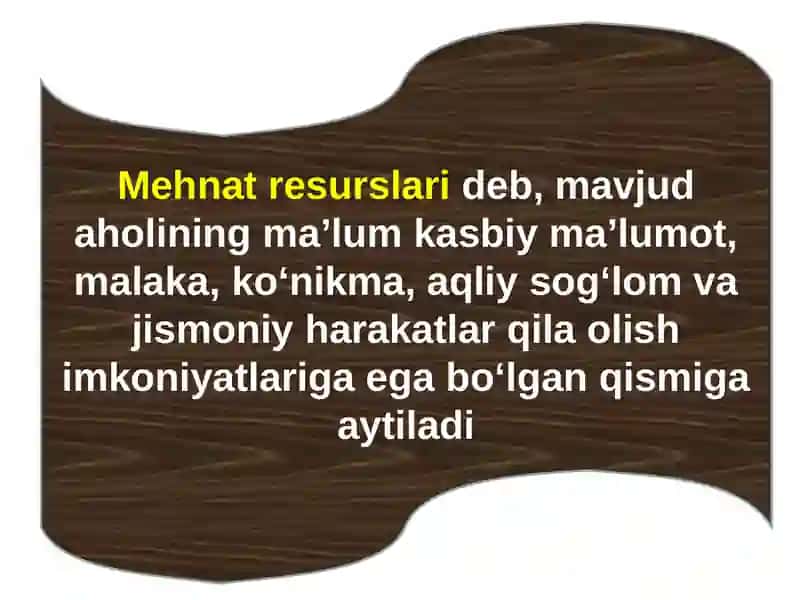 QISHLO XO’JALIGIDA MEHNAT RESURSLARI VA ULARDAN FOYDALANISH SAMARADORLIGI 4