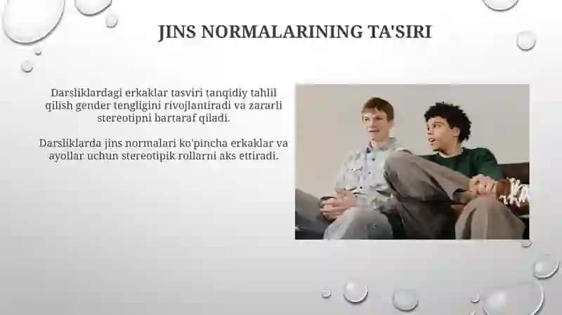 Uchinchi sinf darsliklaridagi erkaklar tasviri 4