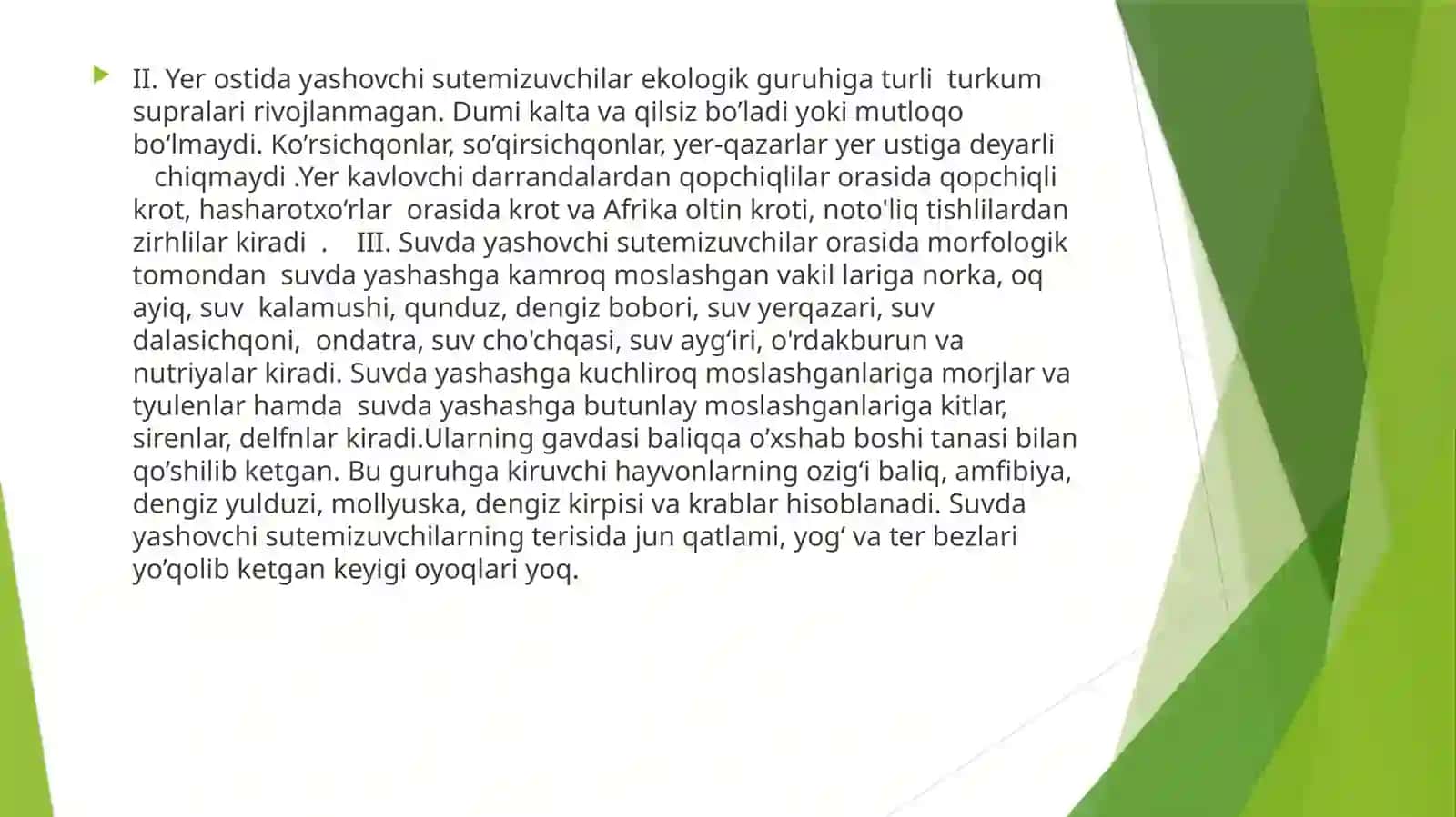 O’zbekistonda uchraydigan sutemizuvchilar,ovlanadigan vakillari,kasallik tarqatuvchi va noyob turlari 4