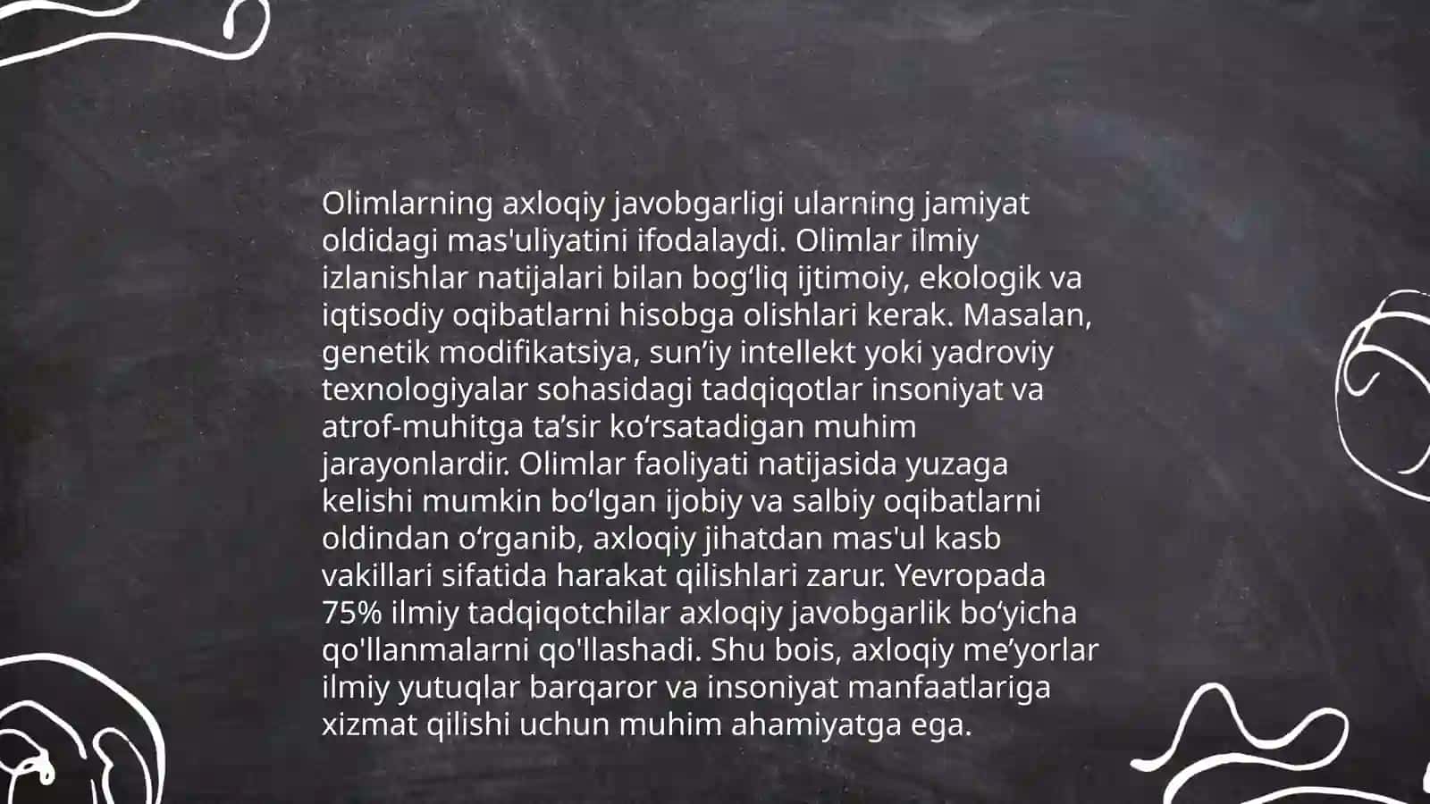 Ilmiy izlanishlarda olimning ijtimoiy mas'uliyati 4