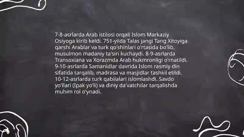 Islom dini va oʻzbekistondagi oʻrni 4