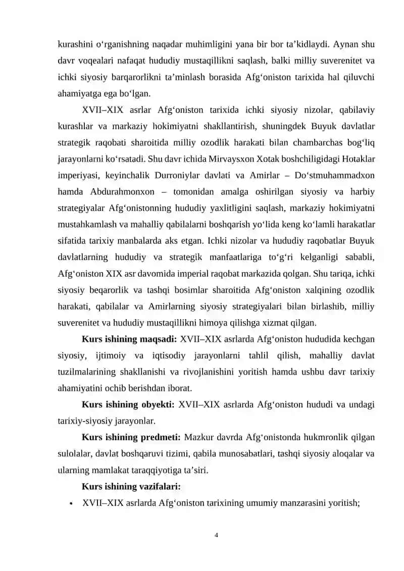 AFGʻONISTON XVII XIX ASRLARDA 4