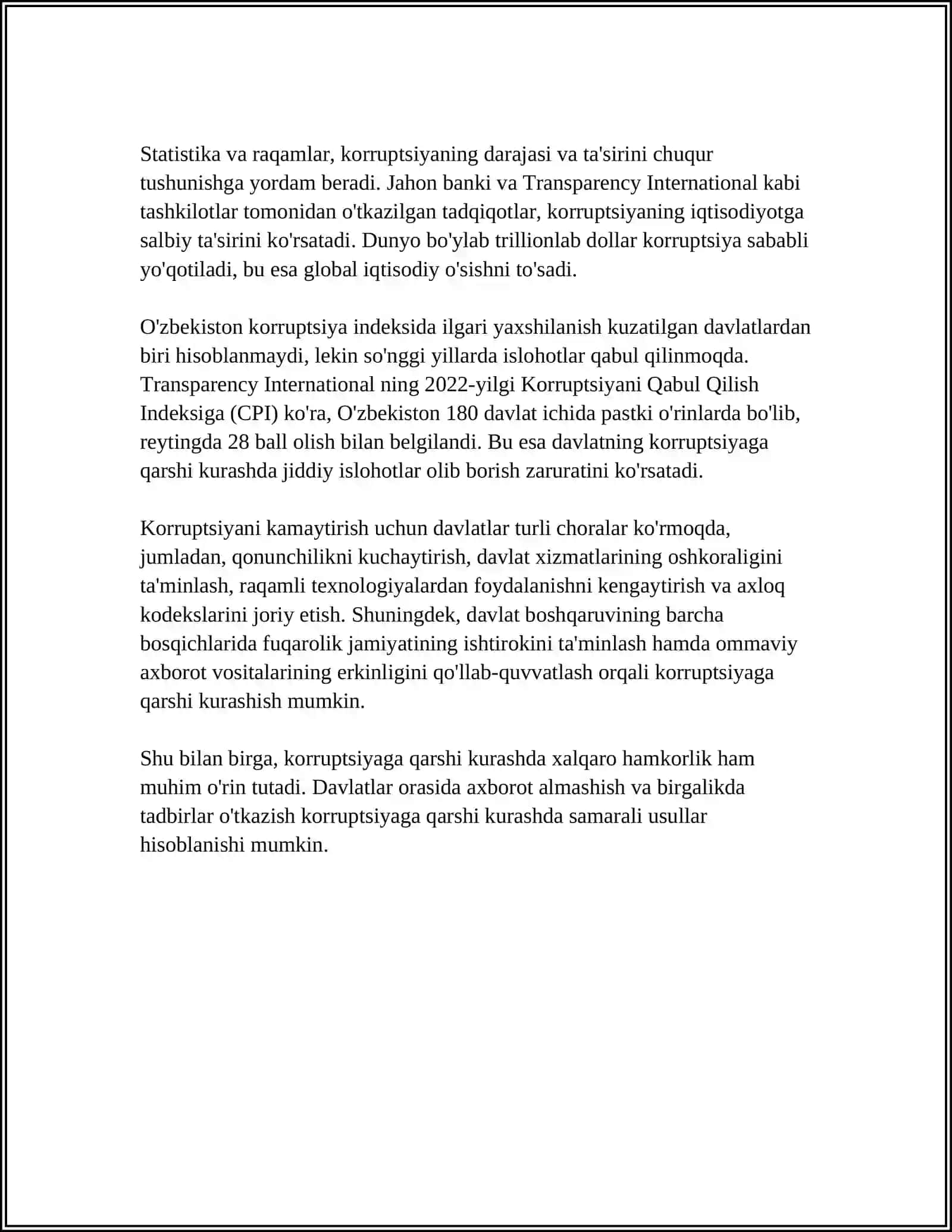 KORRUPSIYA VA UNING IQTISODIYOTGA TA'SIRI 4