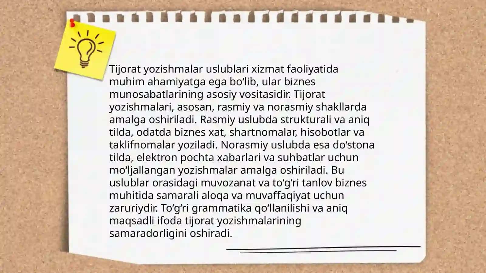 Diplomatik va tijorat yozishmalari 4
