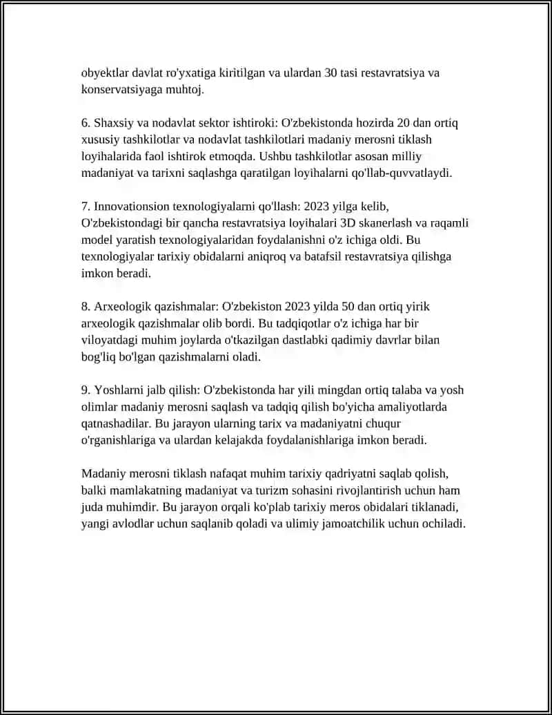 YANGI OʻZBEKISTONDA AMALGA OSHIRILAYOTGAN MANAVIY SOHADAGI OʻZGARISHLAR 4