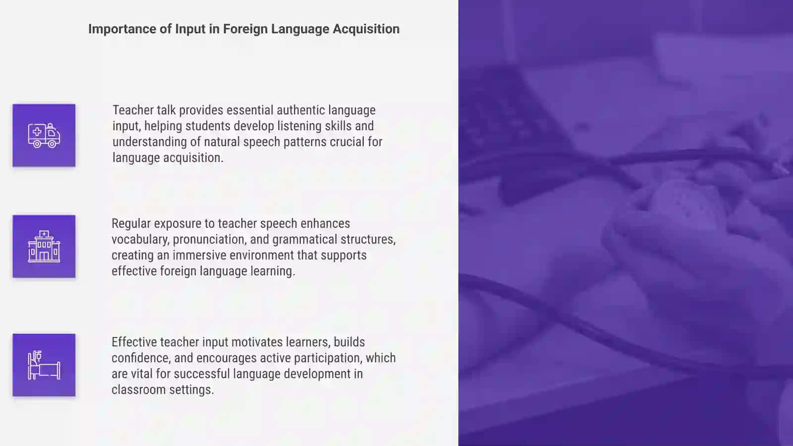 Teacher Talk as a Source of Input in Foreign Language Classrooms 4