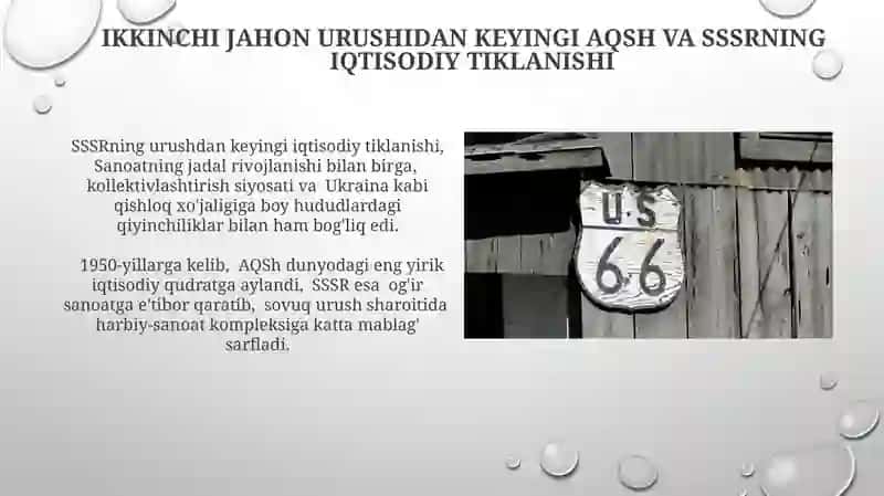 Ikkinchi jahon urushidan keyingi yillardagi AQSh va SSSRning harbiy qurollanishi 4