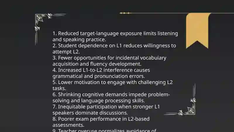 The use of native language in the classroom 4