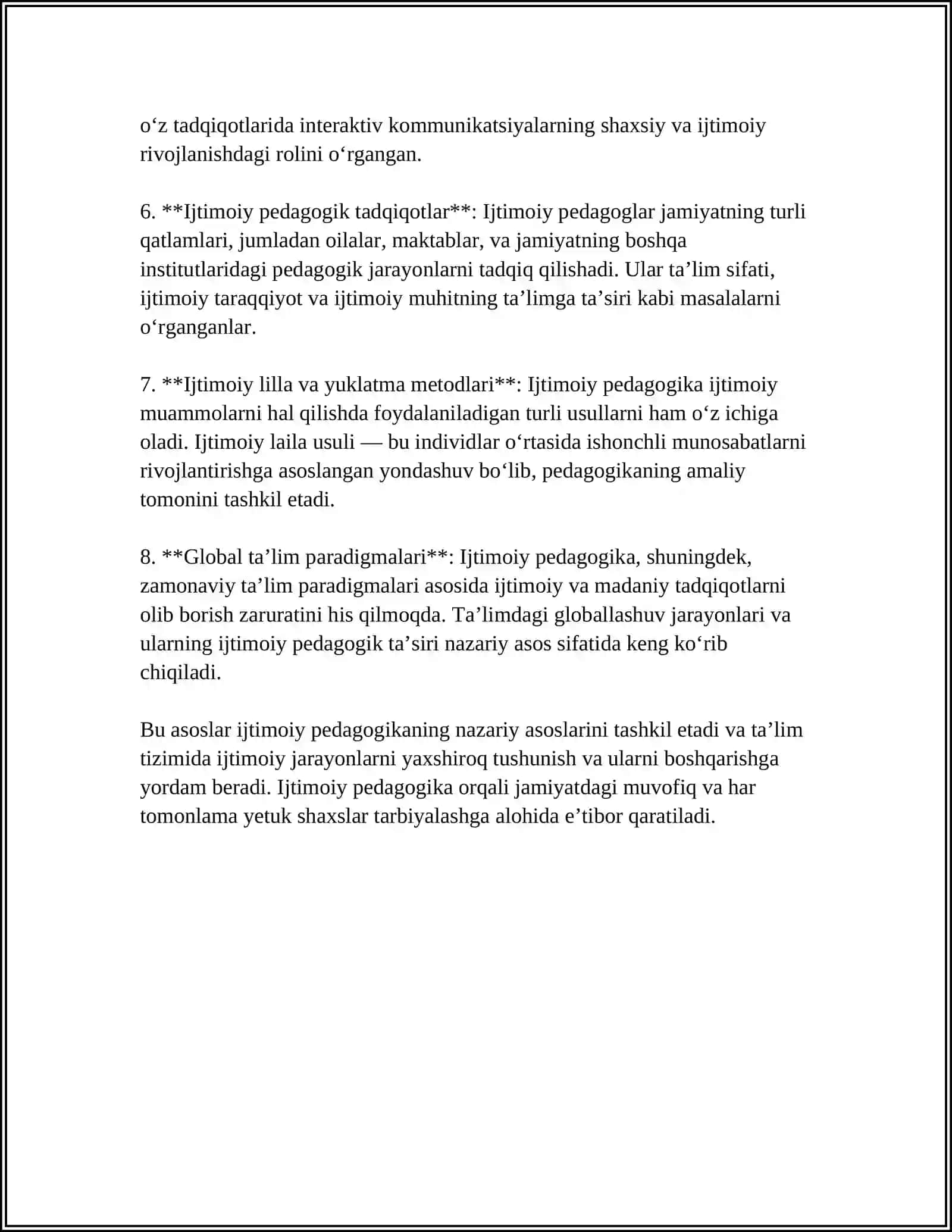 MAKTABGACHA TA’LIM TASHKILOTLARIDA IJTIMOIY PEDAGOGIK ISHLARNI TASHKIL ETISH 4