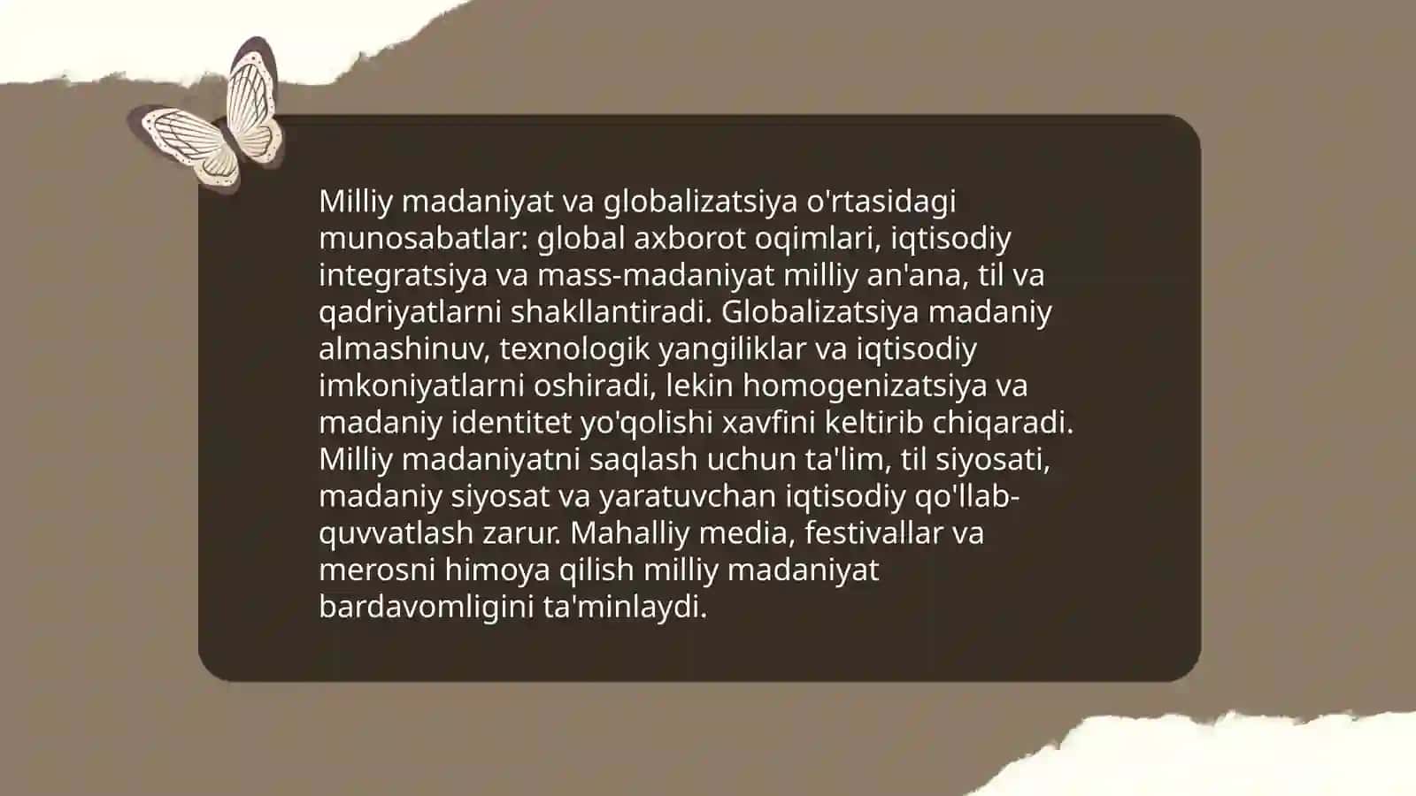 Inson, madaniyat va qadriyat 4