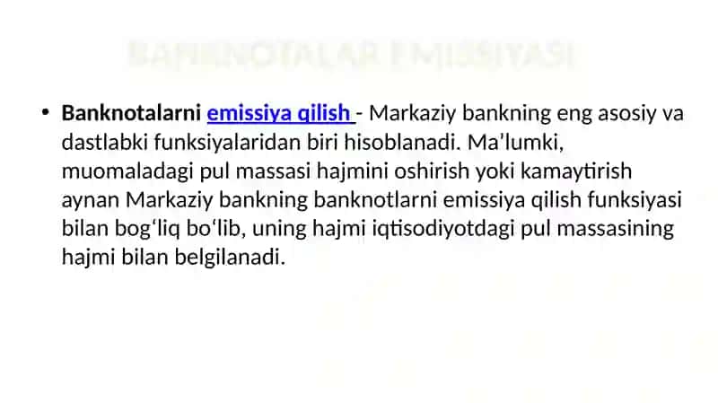 MARKAZIY BANK VA UNING FUNKSIYALARI 4