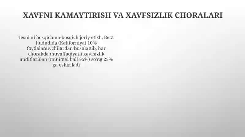 IESni ekspluatatsiyasini tashkil qilish 4