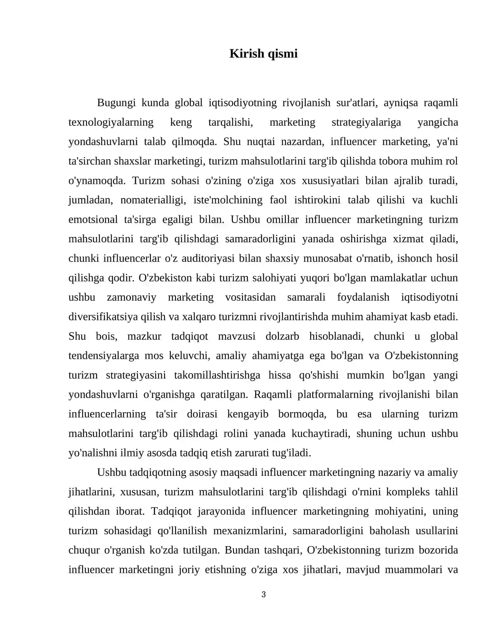 Influencer marketing va uning turizm mahsulotlarini targʻib qilishdagi oʻrni 4