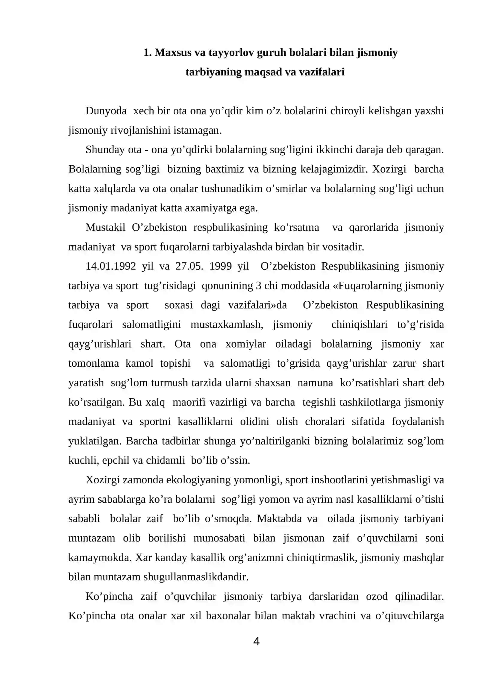 MAXSUS VA TAYYORLOV GURUH BOLALARI BILAN OLIB BORILADIGAN JISMONIY TARBIYANING MAQSAD VA VAZIFALARI 4