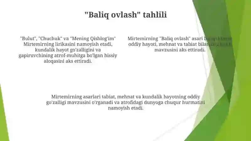 Mirtemirning Ijodi Mavzulari va Meroslari 4