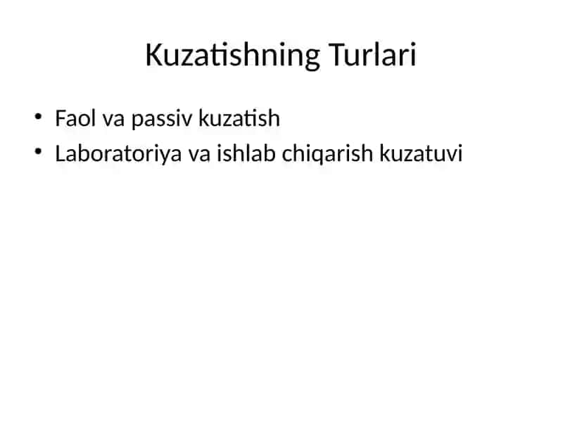 Kuzatish metodi 4