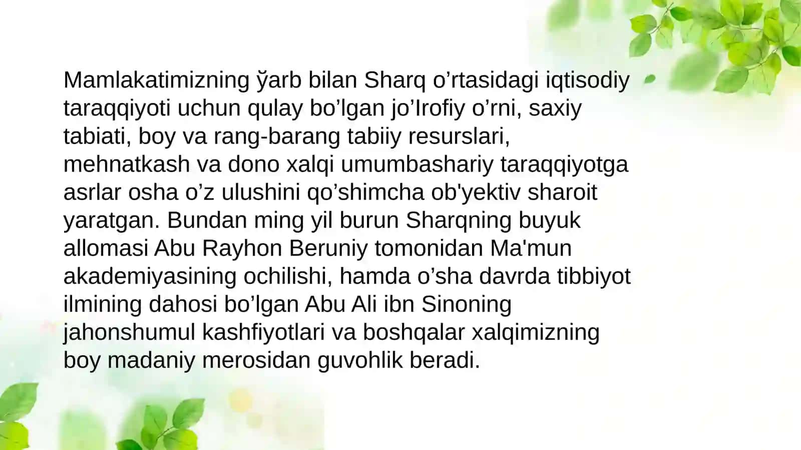 Qishloq xo'jaligi va sanoat soxasidagi o'zgarishlar 4