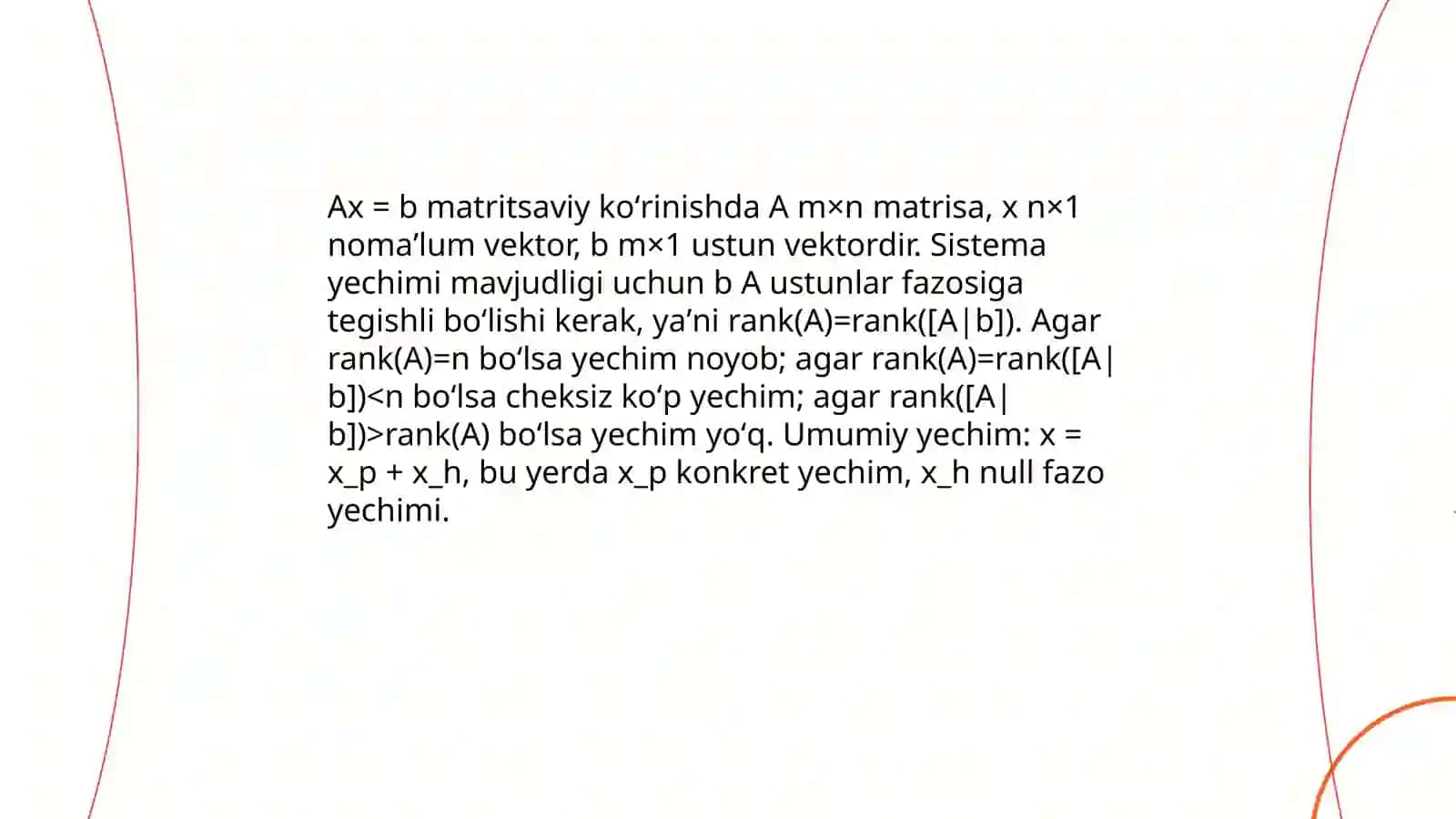 Chiziqli tenglamalar sistemasi 4