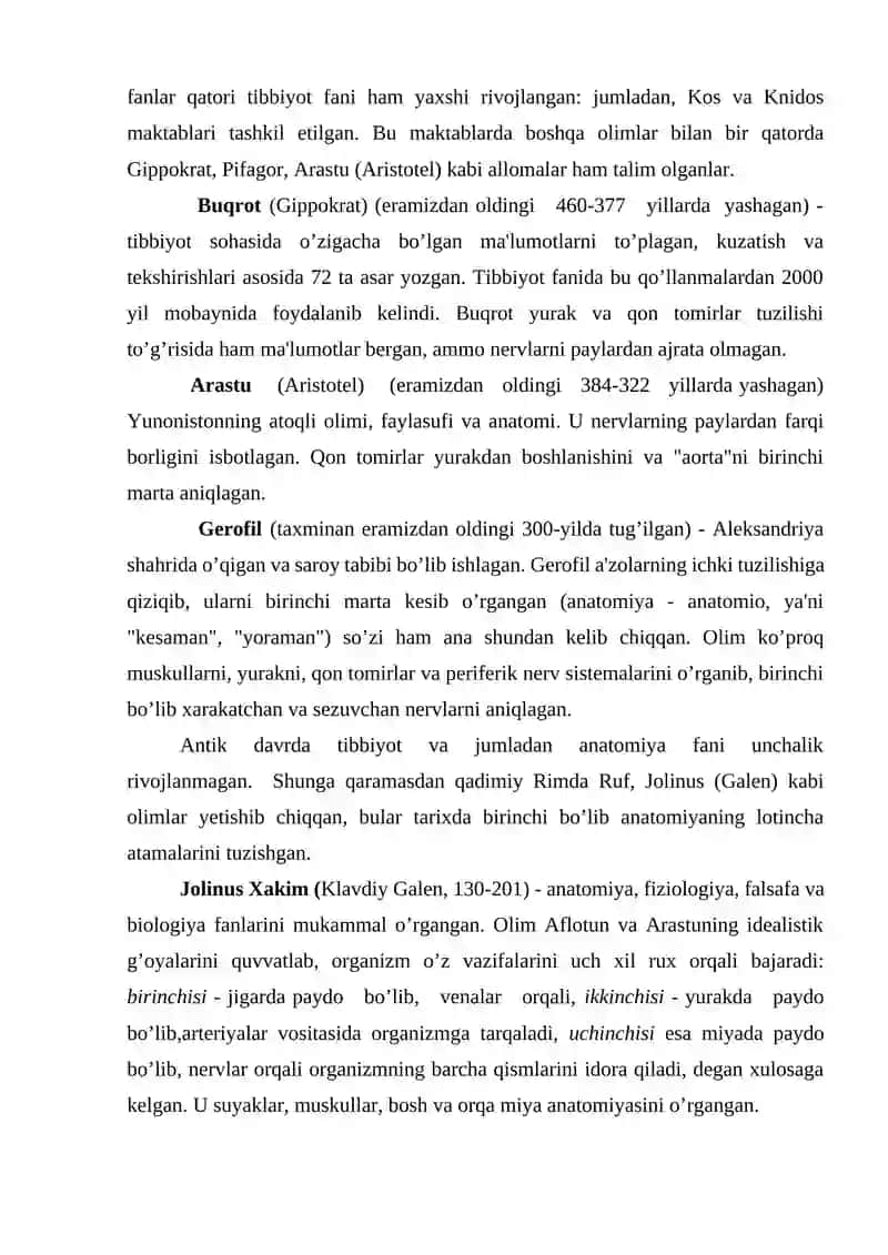 Anatomiyani o’rganish usullari 4