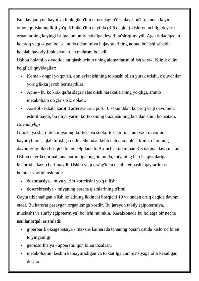 O'LIM SABABLARINING TIBBIY GUVOHNOMASI VA UNI RASMIYLASHTIRISH 4