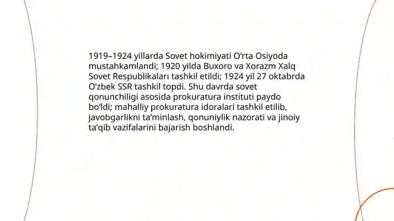 O'zbekistonda prokuror nazoratining rivojlanish tarixi 4