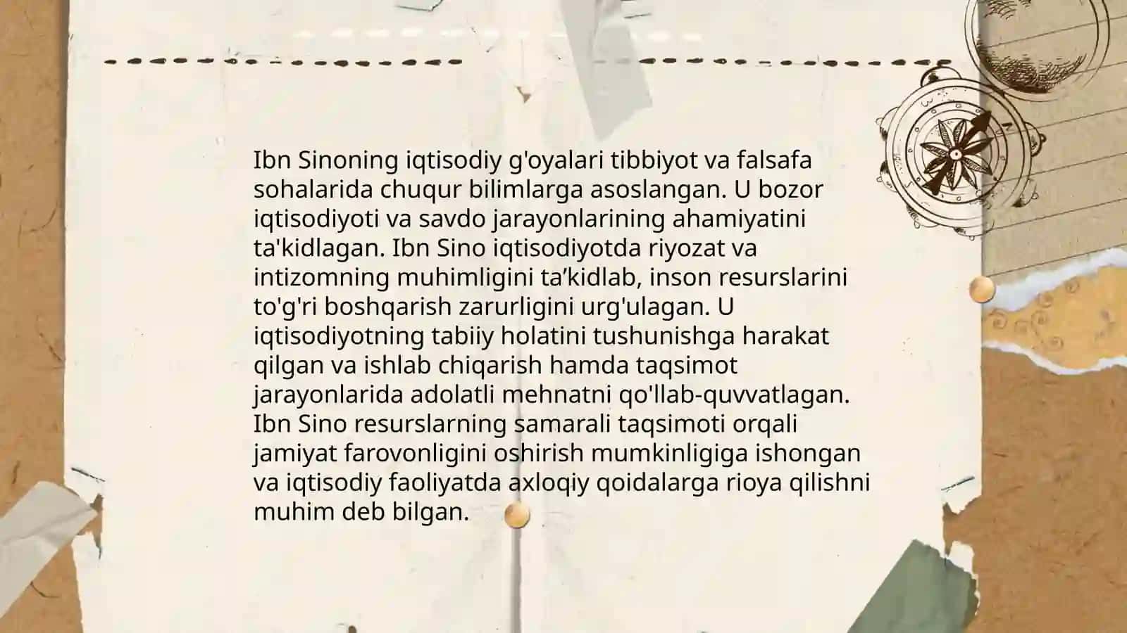 O'rta Osiyo mutafakkirlarining iqtisodiy g'oyalari 4