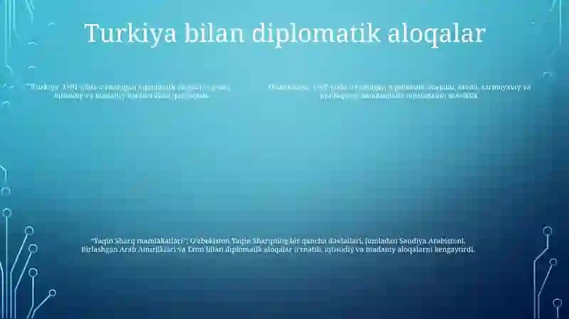 O'zbekistonning Yaqin Sharq Mamlakatlari Bilan Diplomatik Aloqalari 4