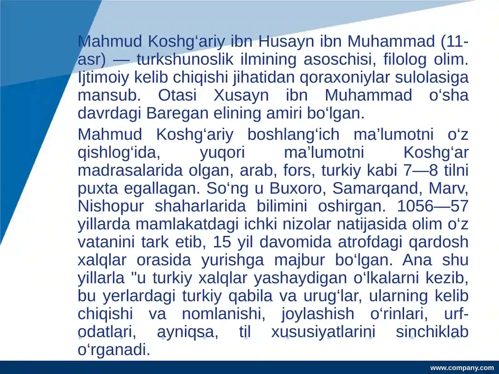 Mahmud Qoshg’ariyning “Devonulug’otitturk” asarima’naviyatimizning bebahoboyligidir 4