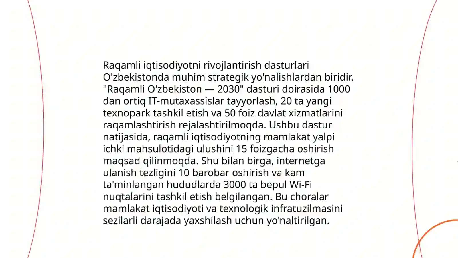 Axborot texnologiyalarini rivojlantirish siyosati 4