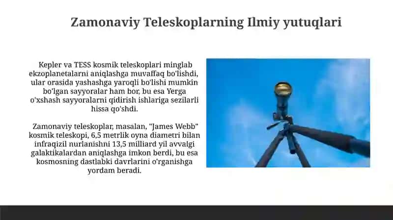 Zamonaviy Teleskoplar 4