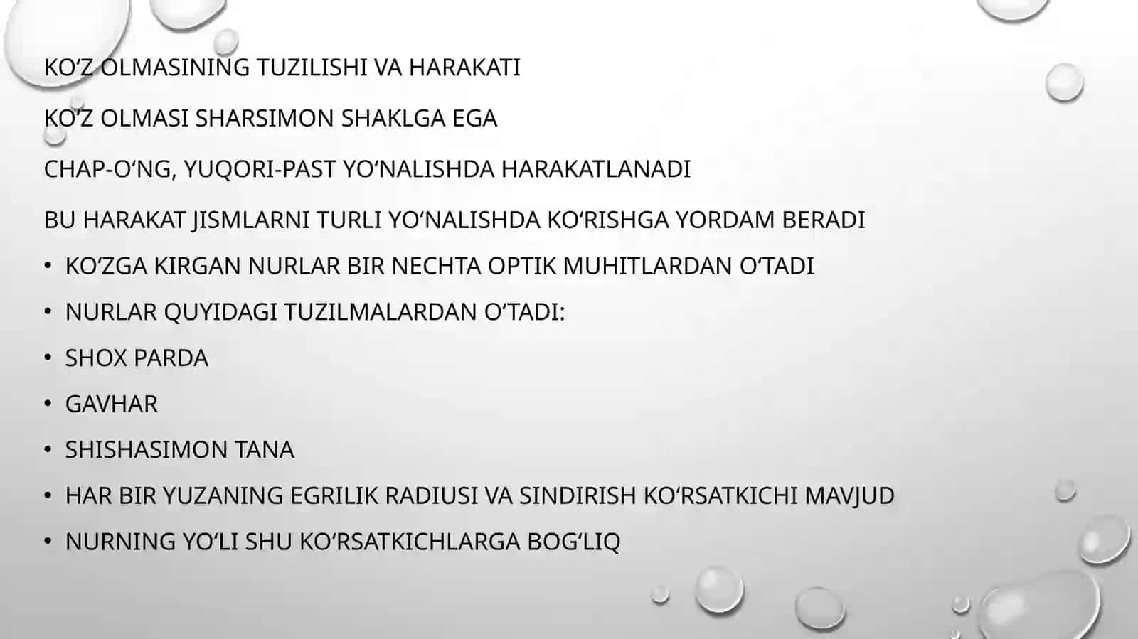 Koʻruv analizatori. Koʻzning optik va retseptor tizimi 4