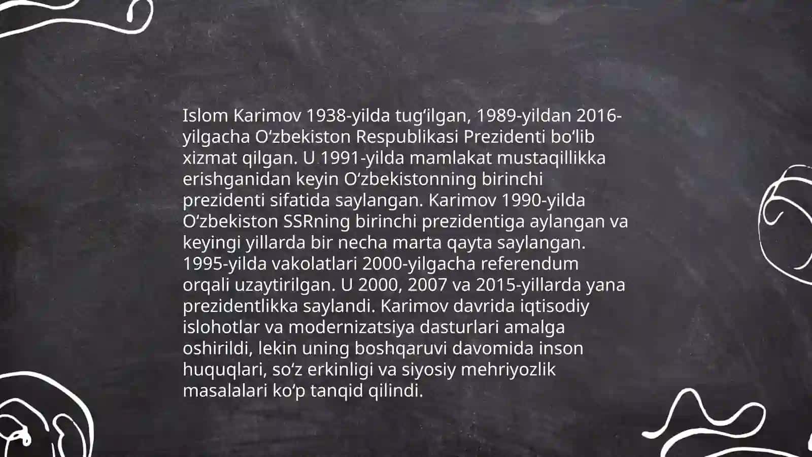 Islom Karimovning hayot tarixi 4