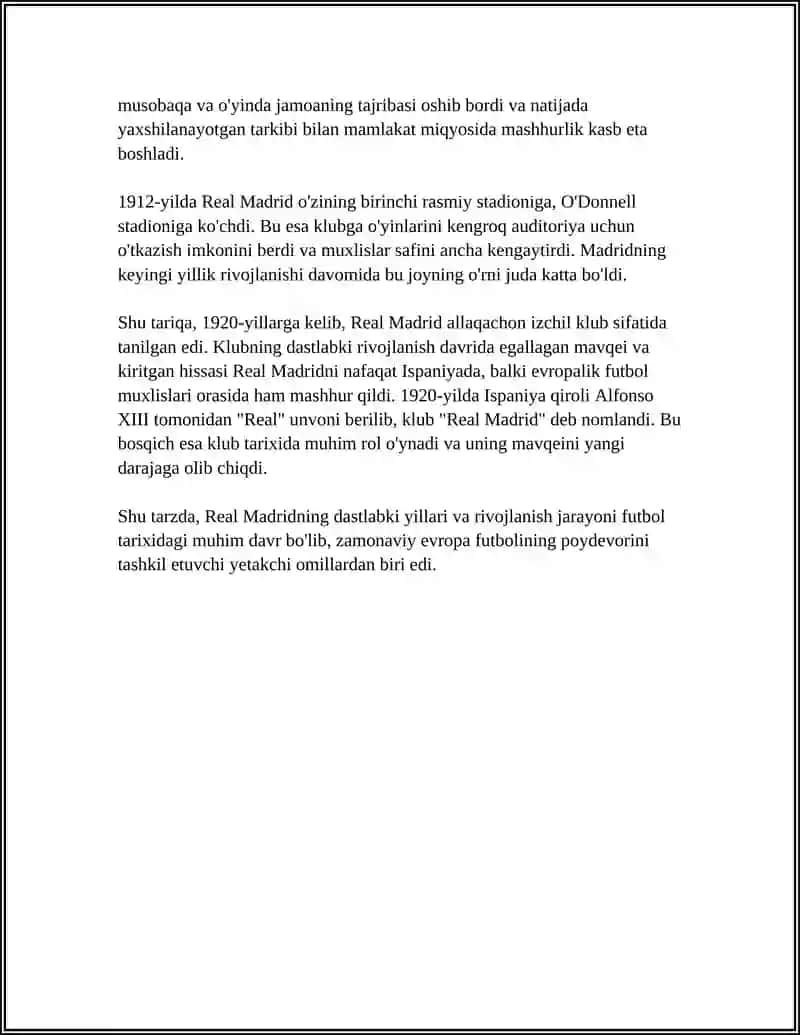 Real Madridning tashkil topishi va dastlabki yillari 4