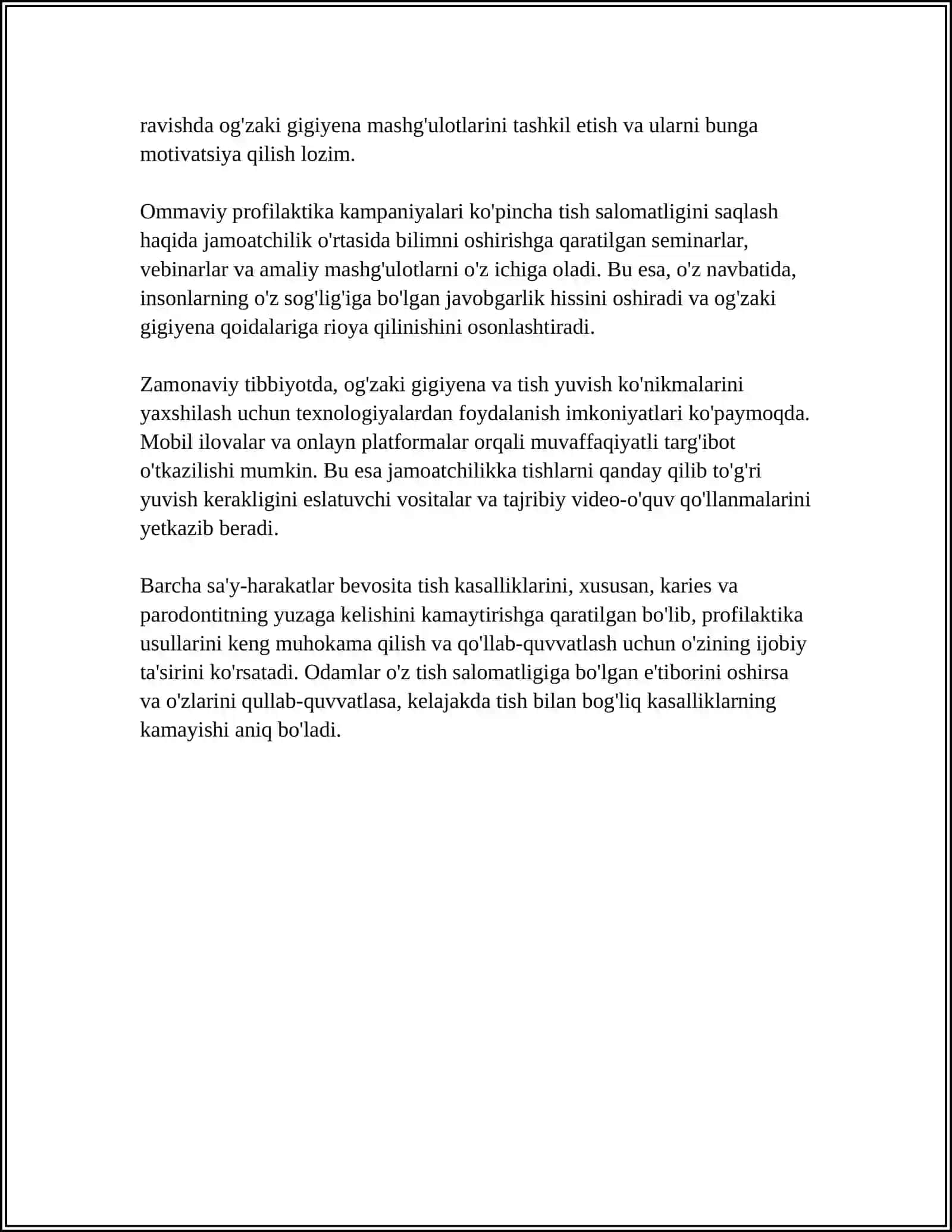 KARIES VA PARODONT KASALLIKLARINING OMMAVIY PROFILAKTIKA USULLARI 4