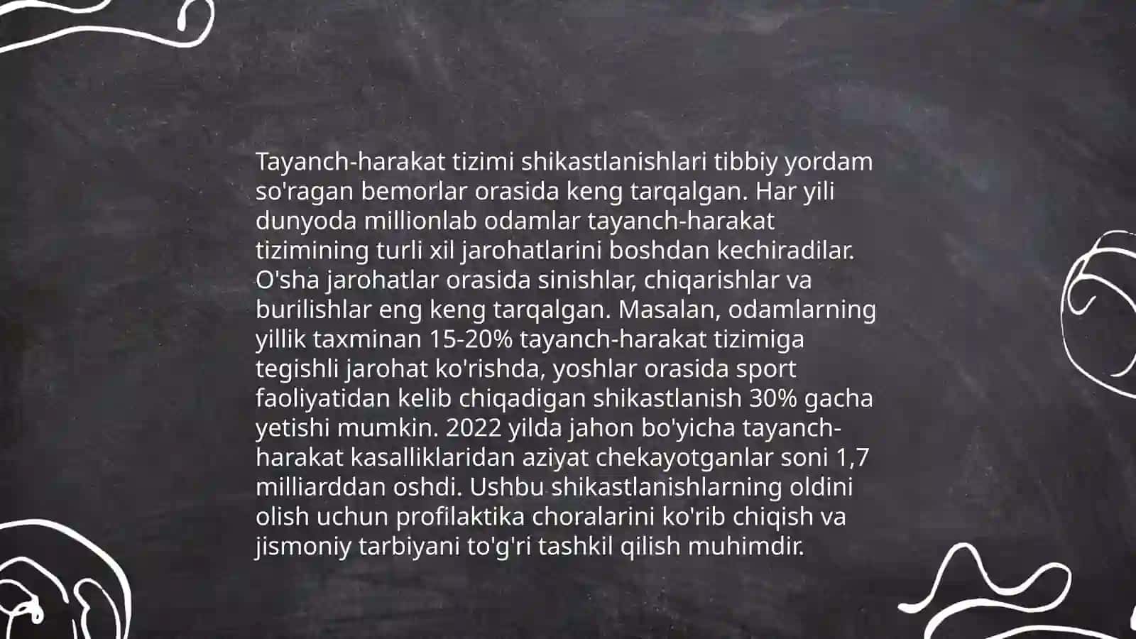 Sportchilarda tayanch-harakat tizimi va bosh miya shikastlanishi xususiyatlari 4