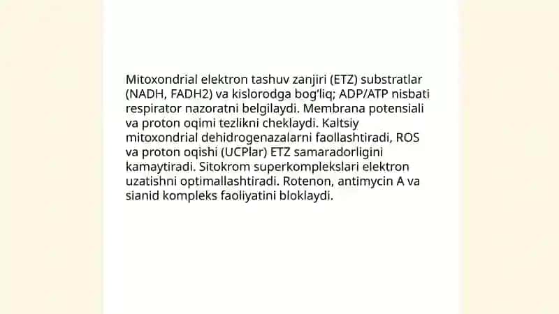 Hujayrada energiya almashinuvining boshqarilishi 4