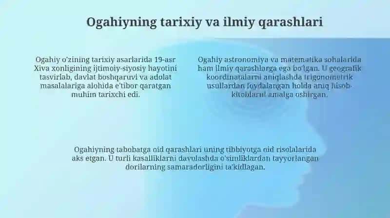 Ogahiyning adabiy-ilmiy merosi 4