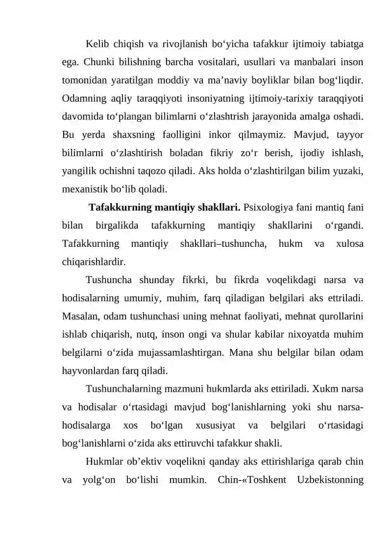 Tafakkurning Mantiqiy Shakllari Va Qonunlari 4