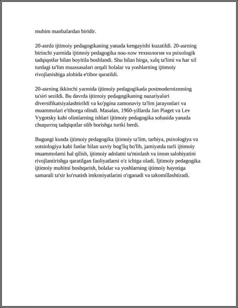 IJTIMOIY PEDAGOGIKANING FAN SIFATIDAGI RIVOJI 4