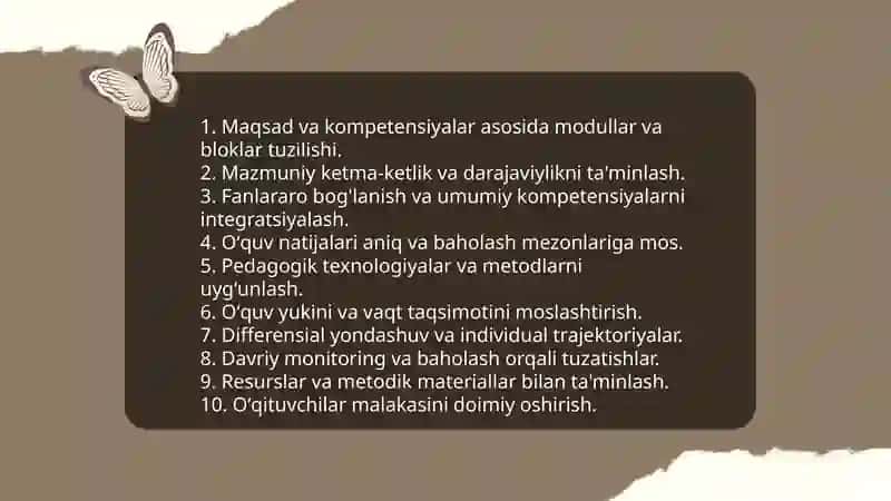 Ta'limning tizimlilik va izchillik prinsplarini amalga oshirish qoidalari 4