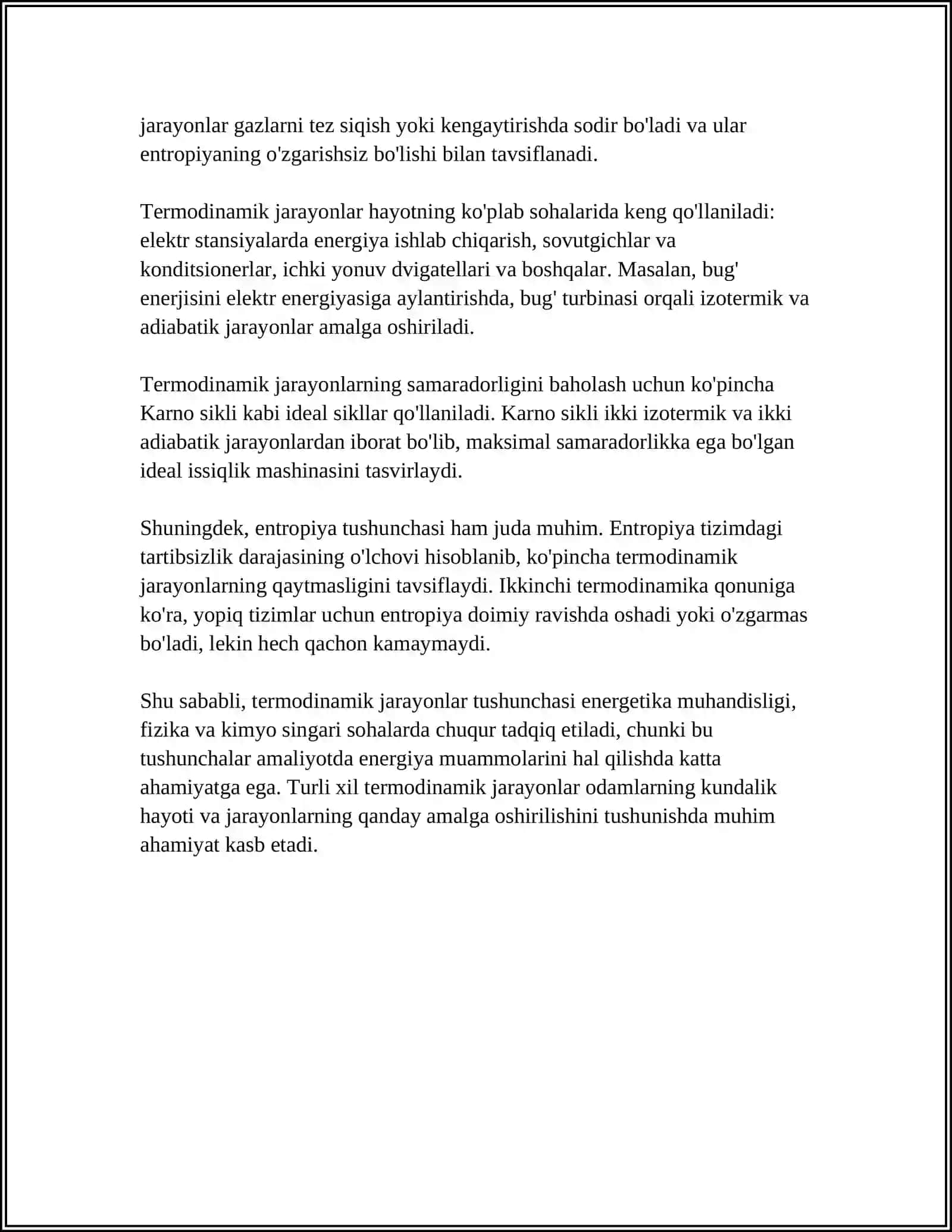 TERMODINAMIKANING BIRINCHI QONUNI 4