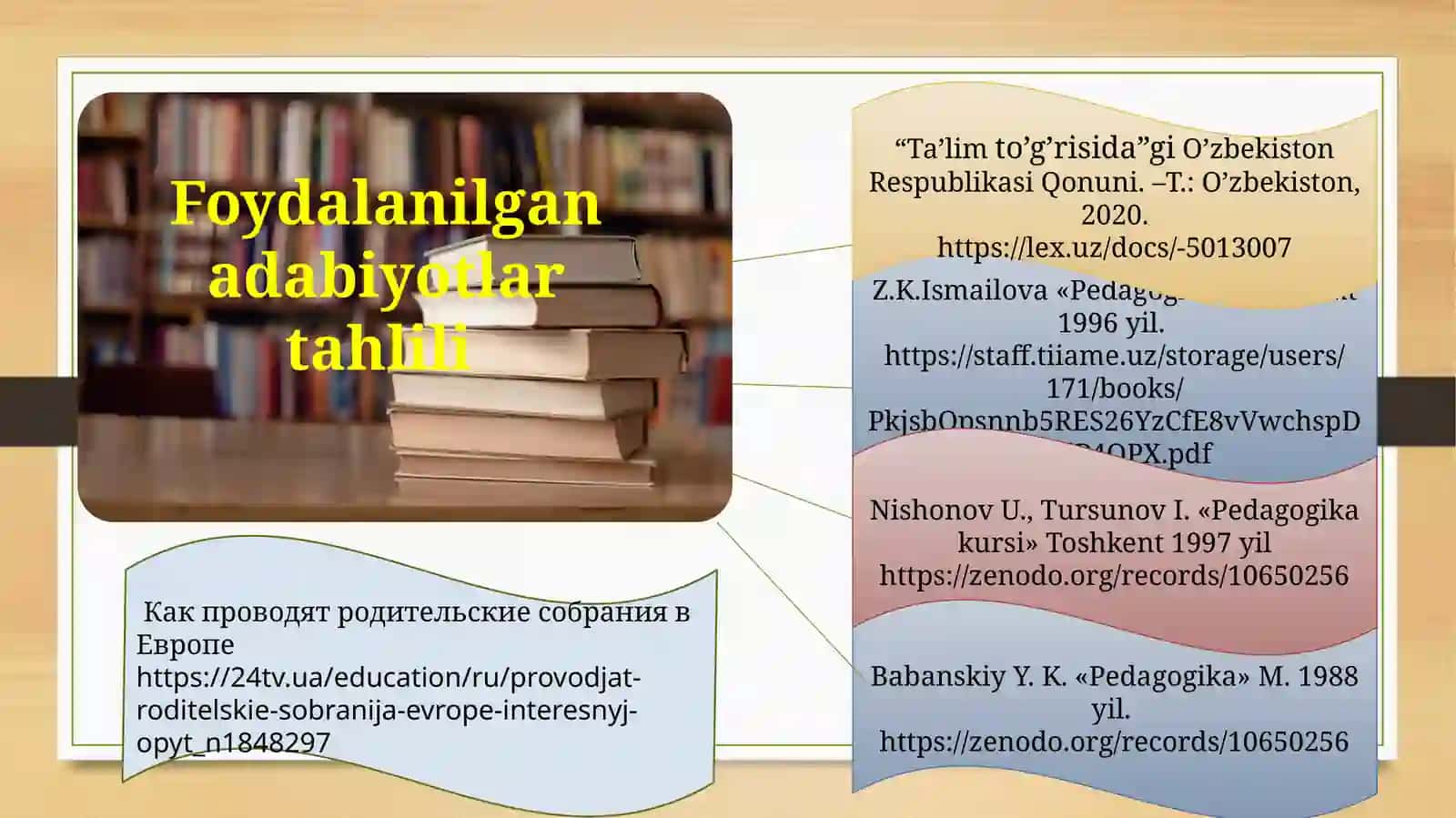 Ota-onalar bilan hamkorlikni yoʻlga qoʻyishning pedagogik-psixologik shart-sharoitlari 4
