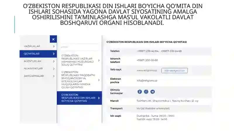 O‘zbekistonda faoliyat yurituvchi diniy tashkilotlar 4