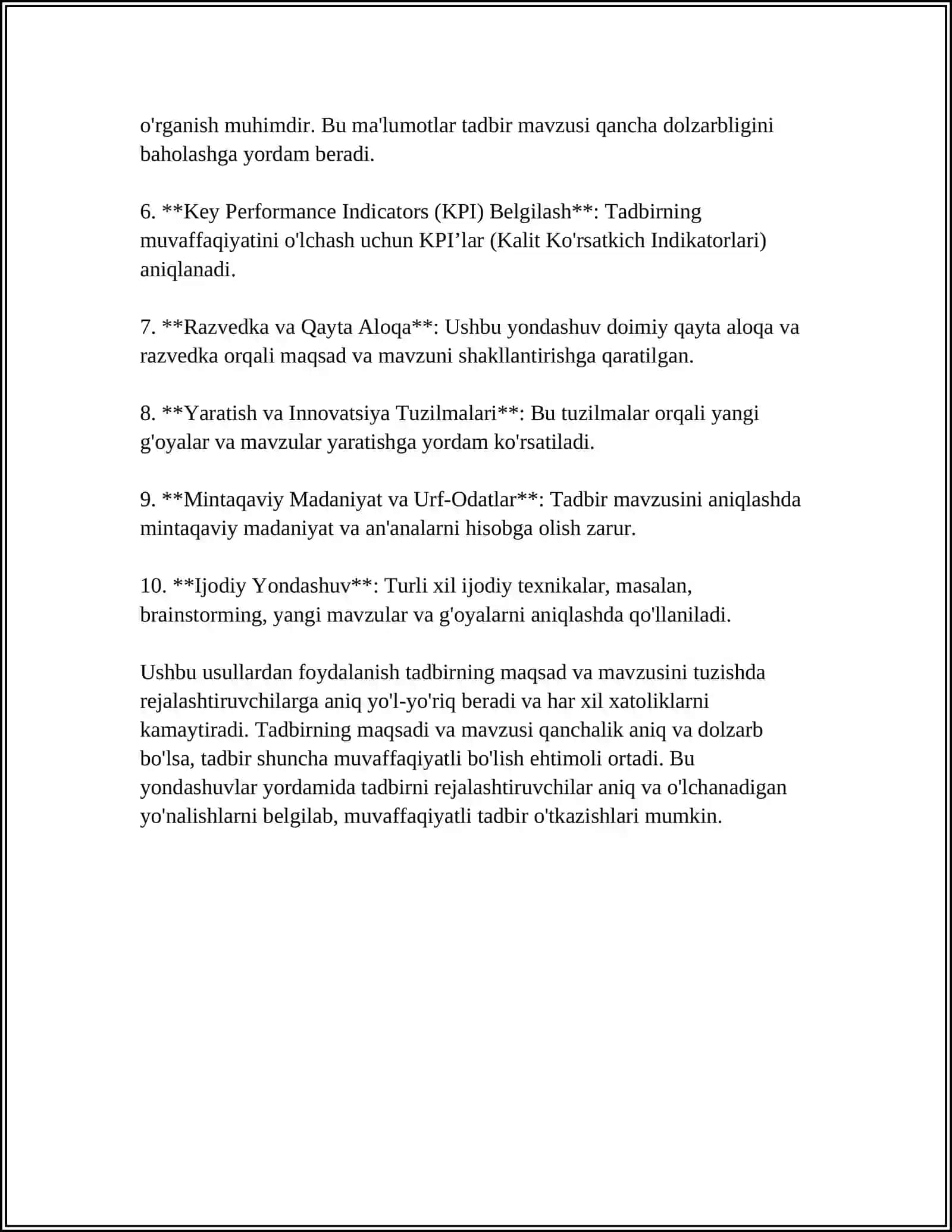 BAYRAM TADBIRLARINI TASHKIL ETISH USULLARI 4